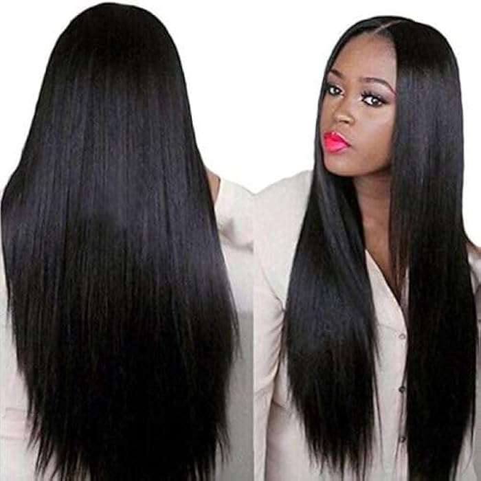 DILLARDS Long Soft Dark Brown Straight Wigs For Women - Image 1